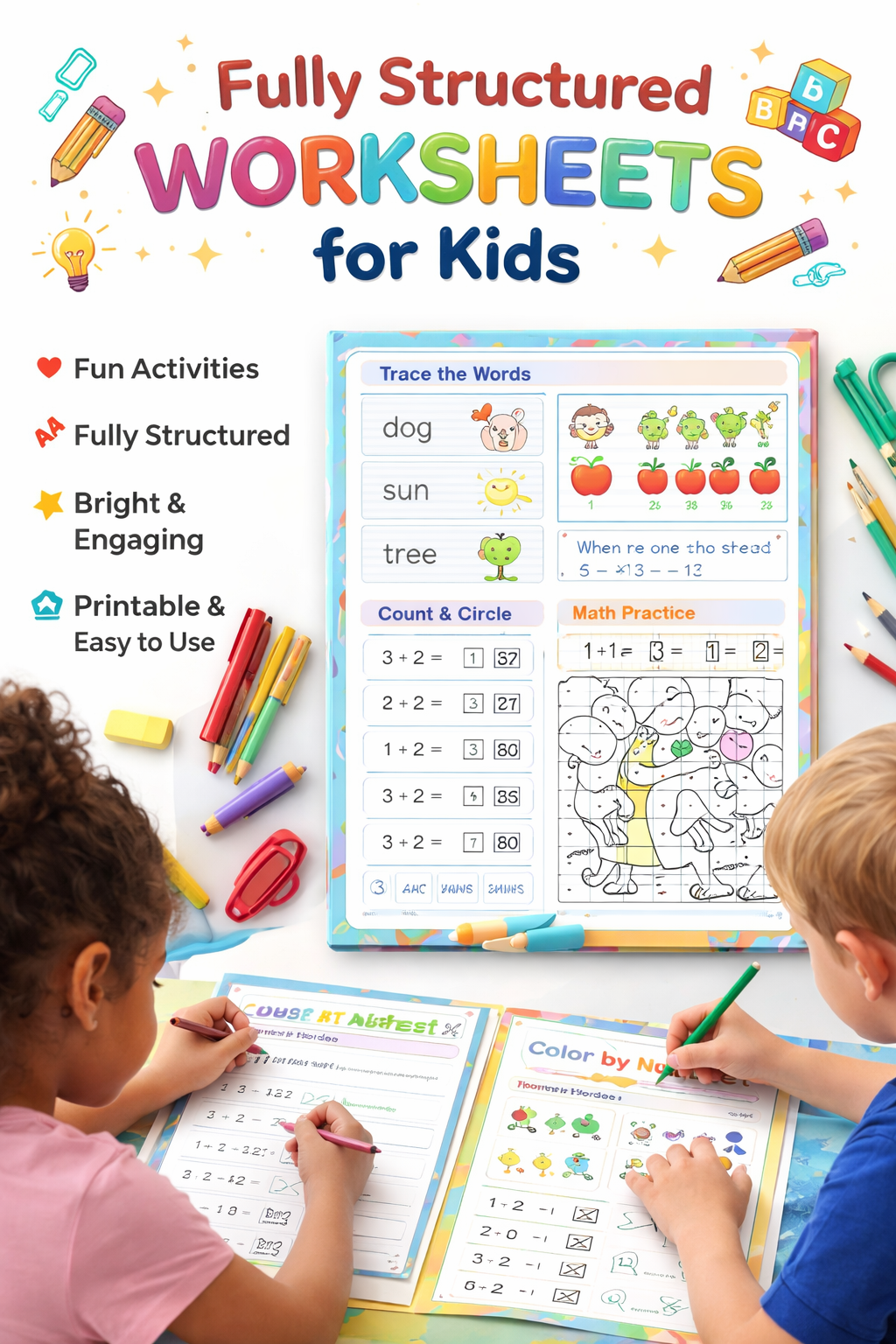 Nursery Color Digital Workbook (Age: 3-4)