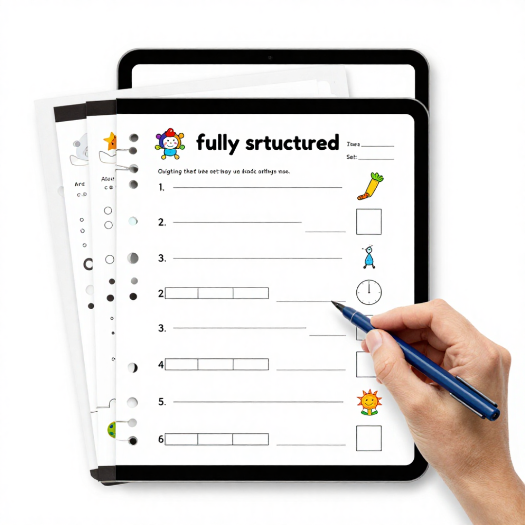 Sample Weekly WS 2.6 - 4 years
